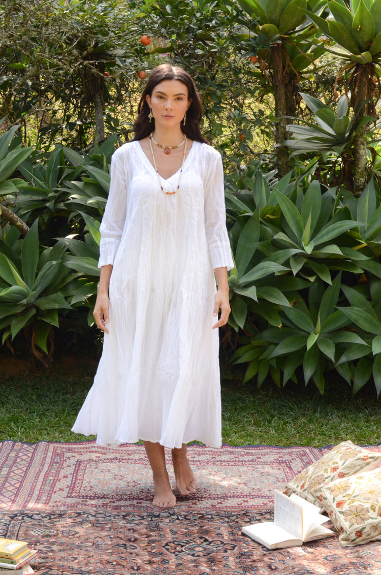 Vestido Sufi Blanche