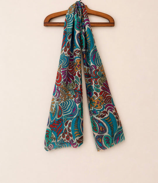 Echarpe Turquesa Paisley