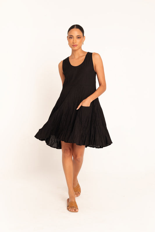 Vestido Girassol Curto Noir
