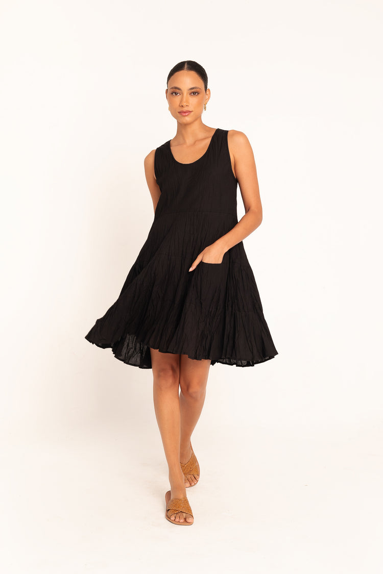 Vestido Girassol Curto Noir