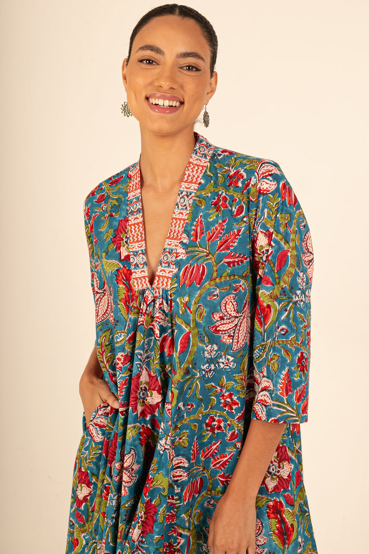 Vestido Amalfi Turquesa