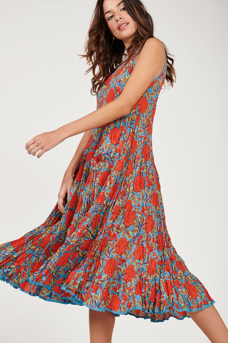 Vestido Girassol Midi Roses