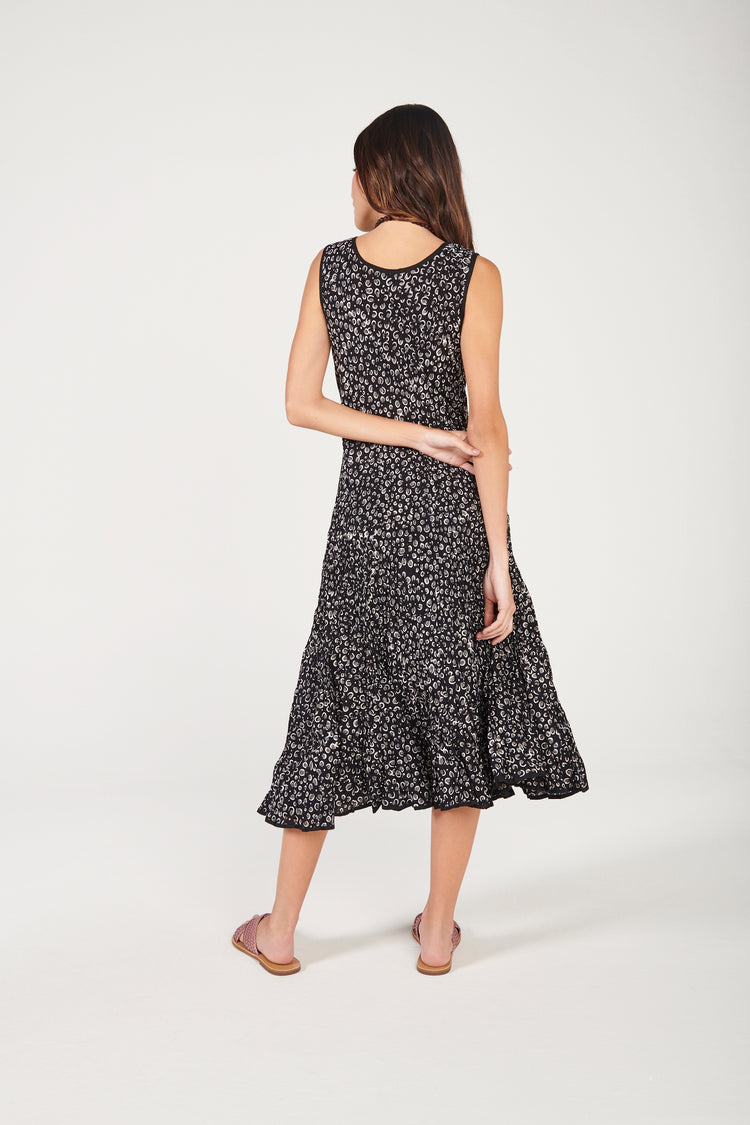 Vestido Girassol Midi Nuit