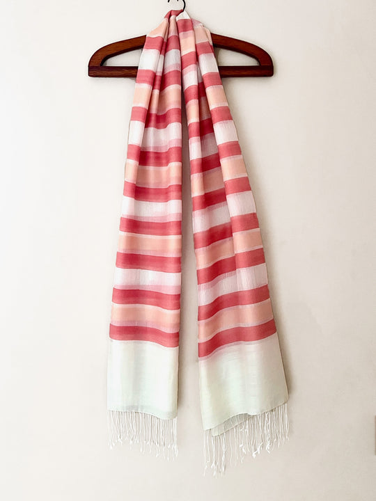 Lenço Listrado Apricot