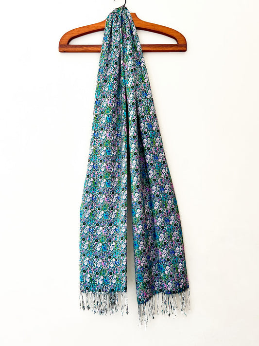 Lenço Seda Fleurs