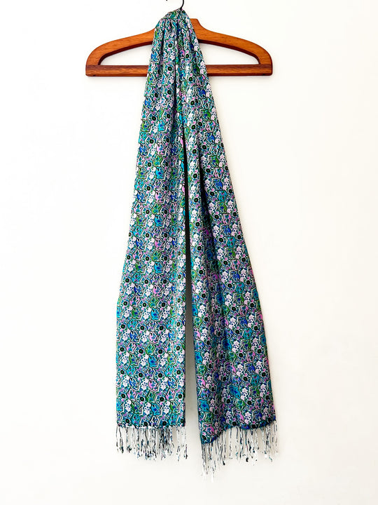 Lenço Seda Fleurs