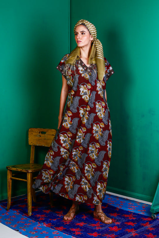 Vestido Vivian Bordeaux