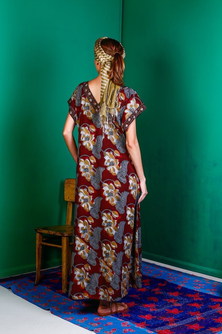 Vestido Vivian Bordeaux