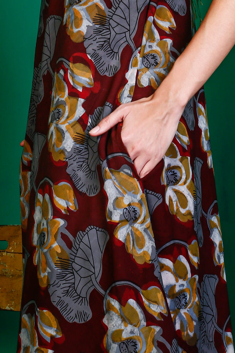 Vestido Vivian Bordeaux