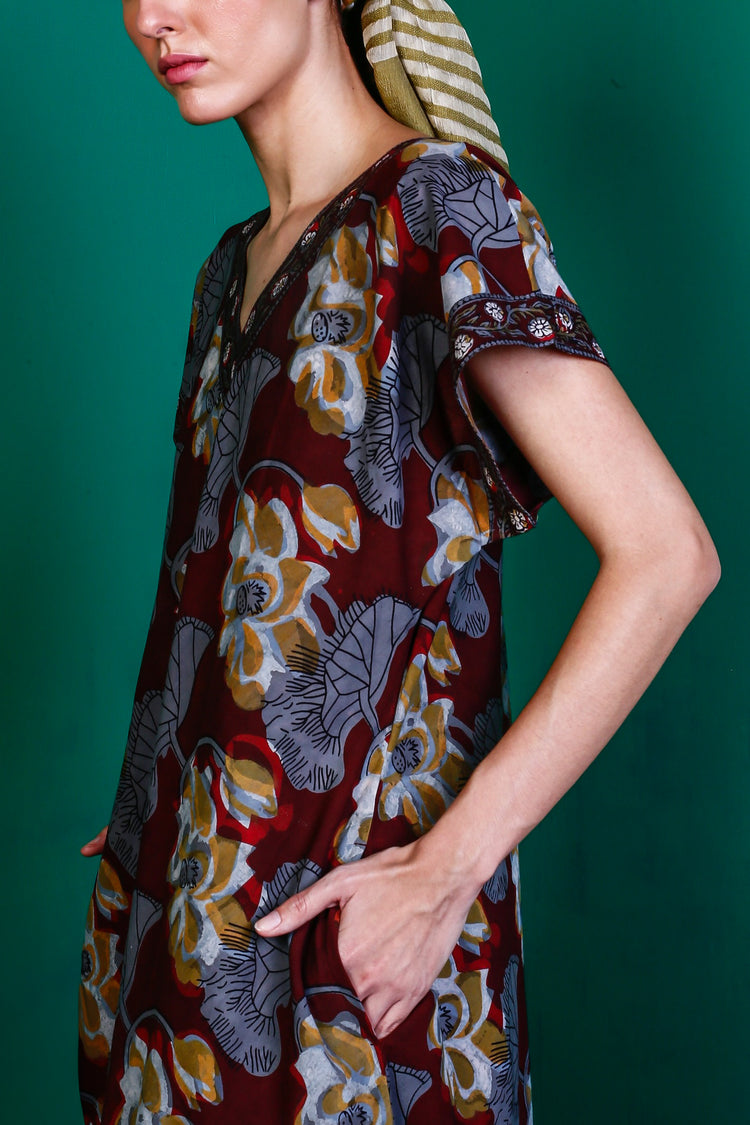 Vestido Vivian Bordeaux