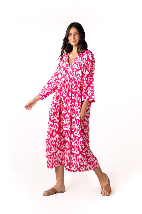 Kaftan Ikat Pink