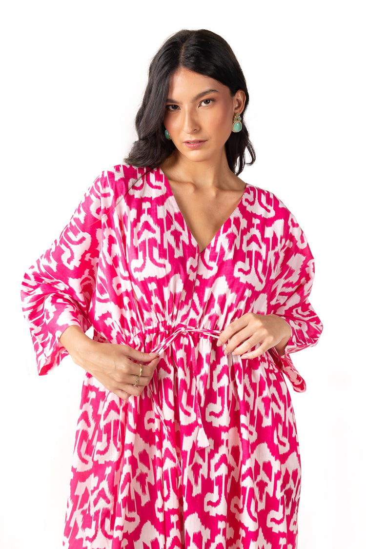 Kaftan Ikat Pink