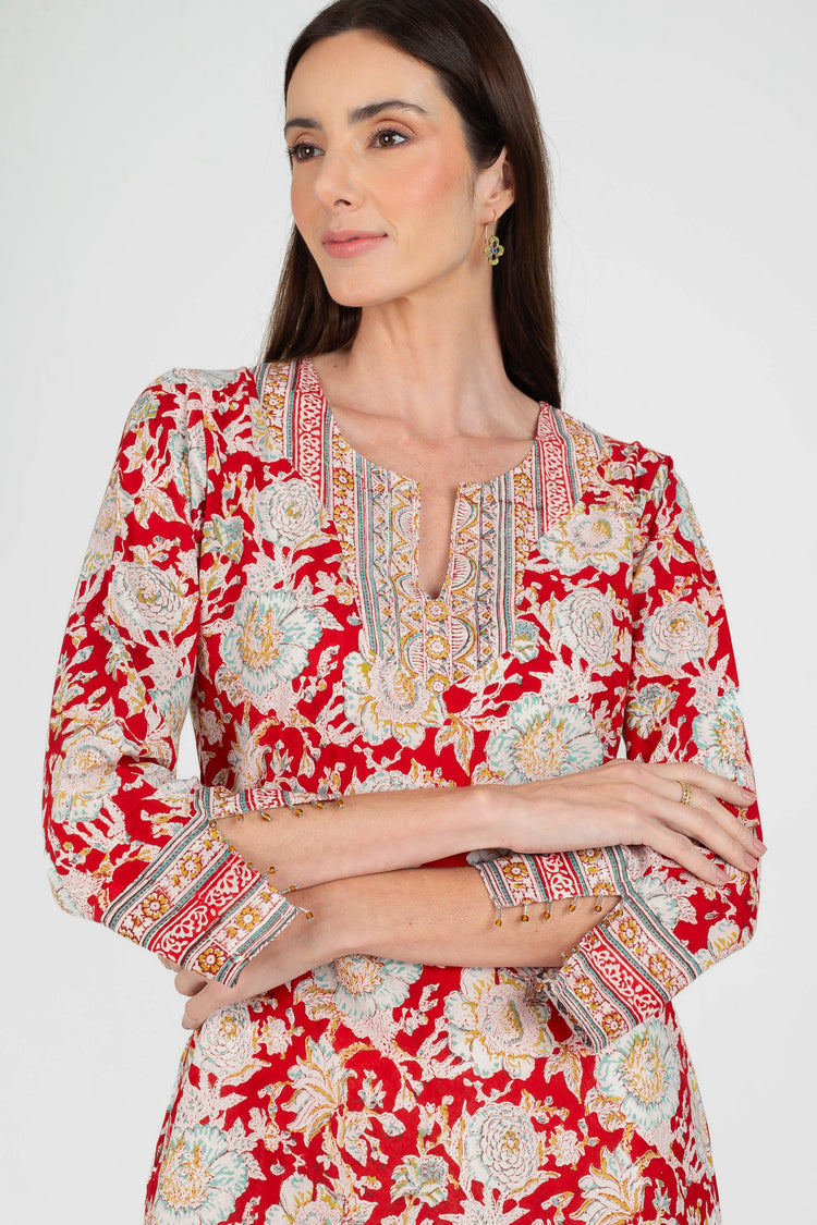 Túnica Marrocos Ruby