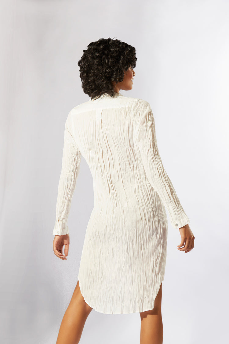 Camisa Bossa Midi Marfim