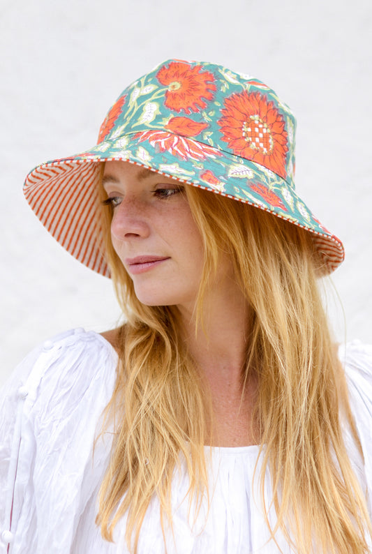 Chapéu Flor - Dupla Face