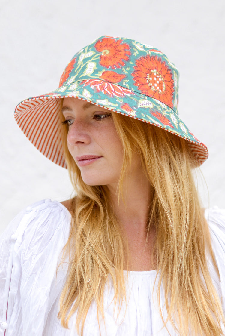 Chapéu Flor - Dupla Face