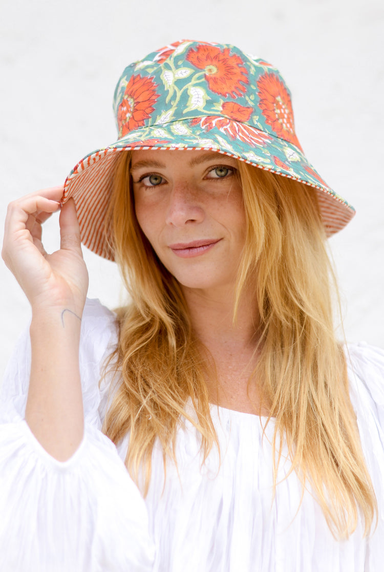 Chapéu Flor - Dupla Face