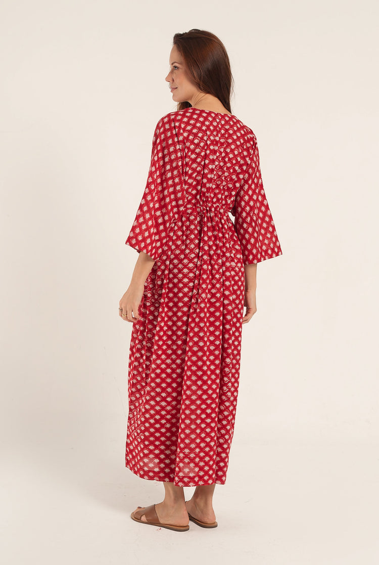 Kaftan Boho Rouge
