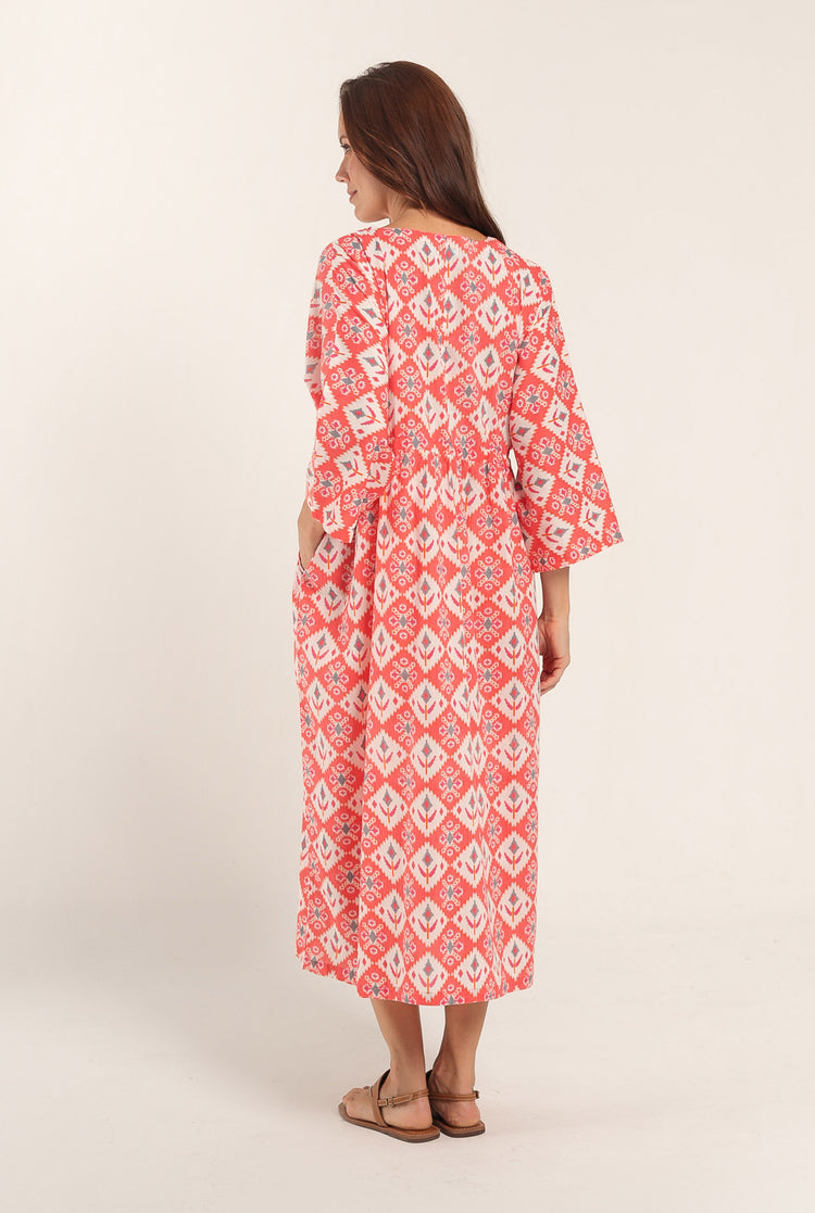 Kaftan Ikat Peach
