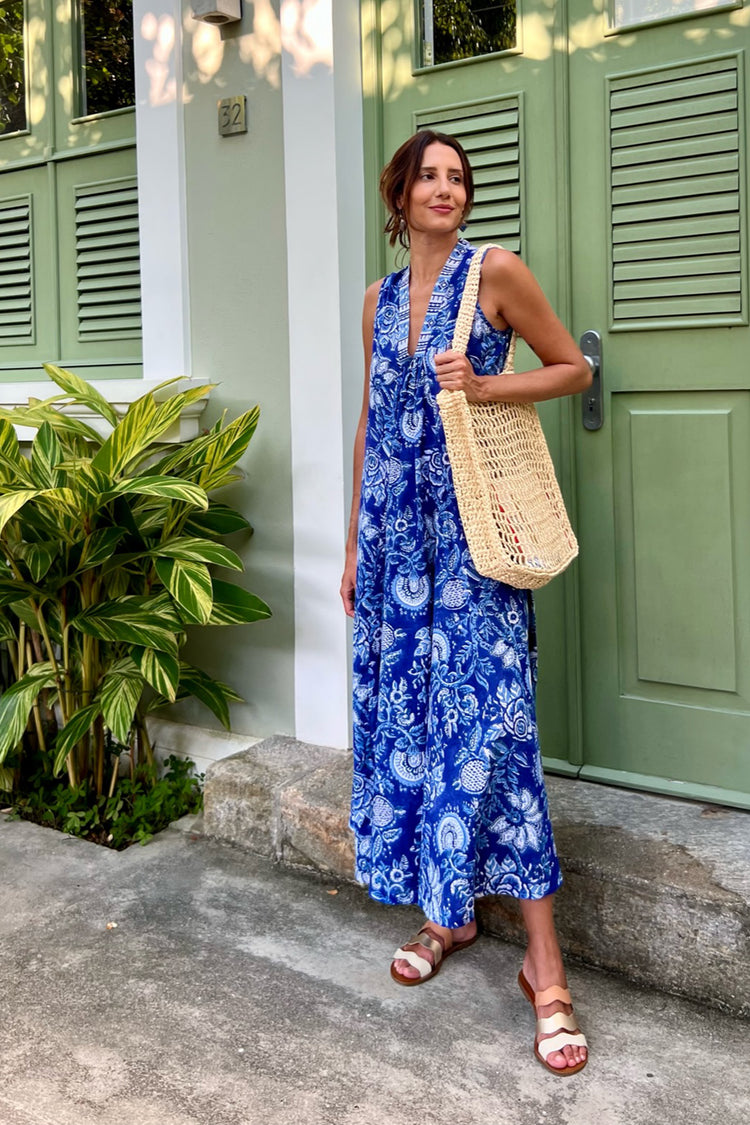 Vestido Iza azul