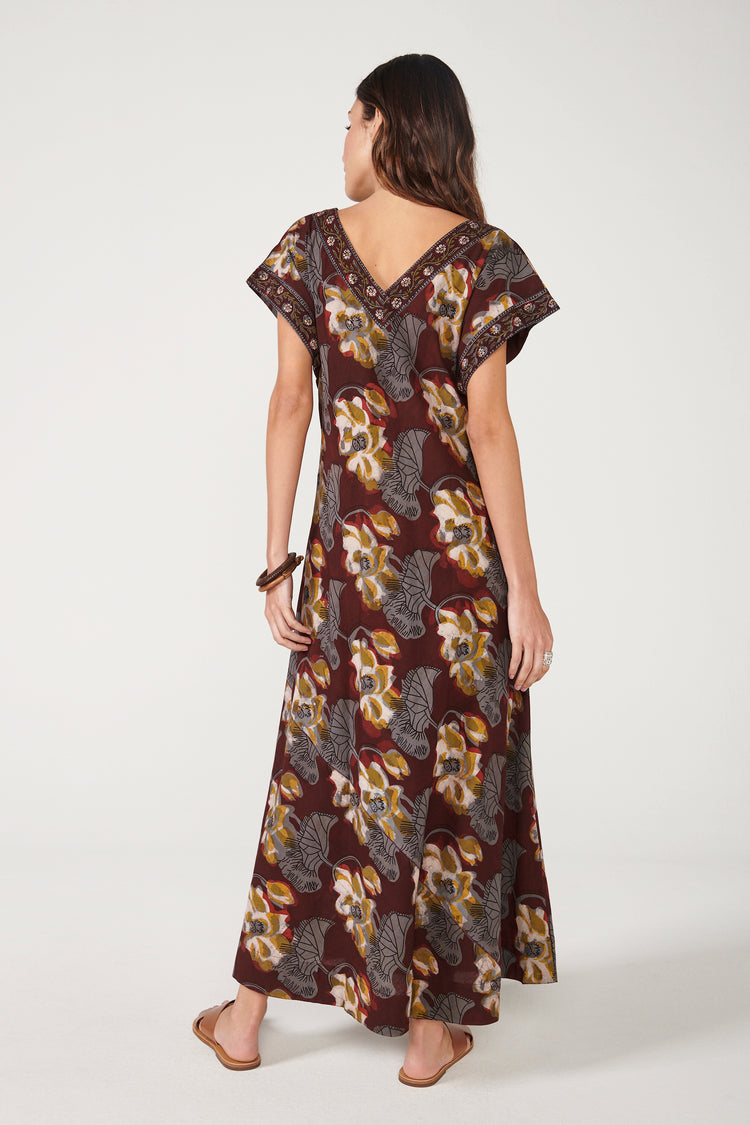 Vestido Vivian Bordeaux