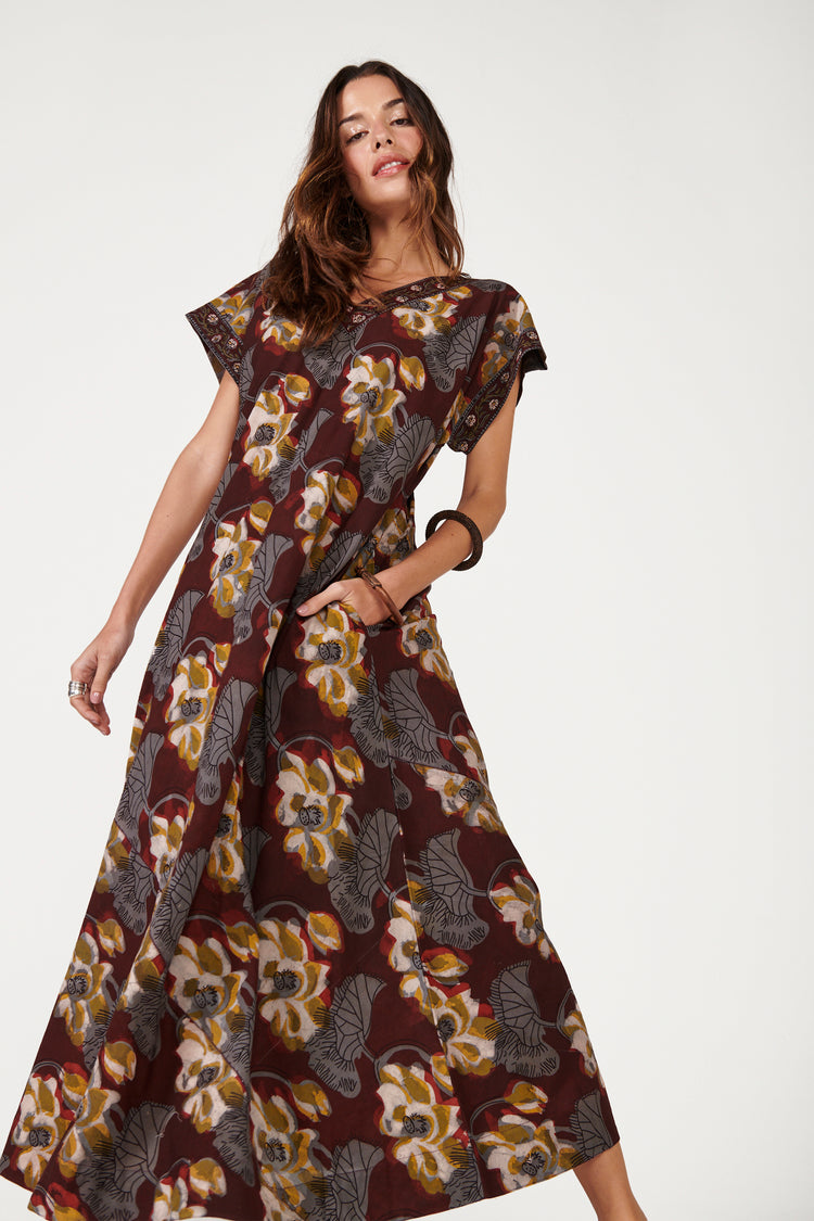 Vestido Vivian Bordeaux