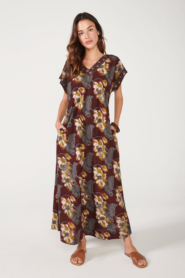 Vestido Vivian Bordeaux